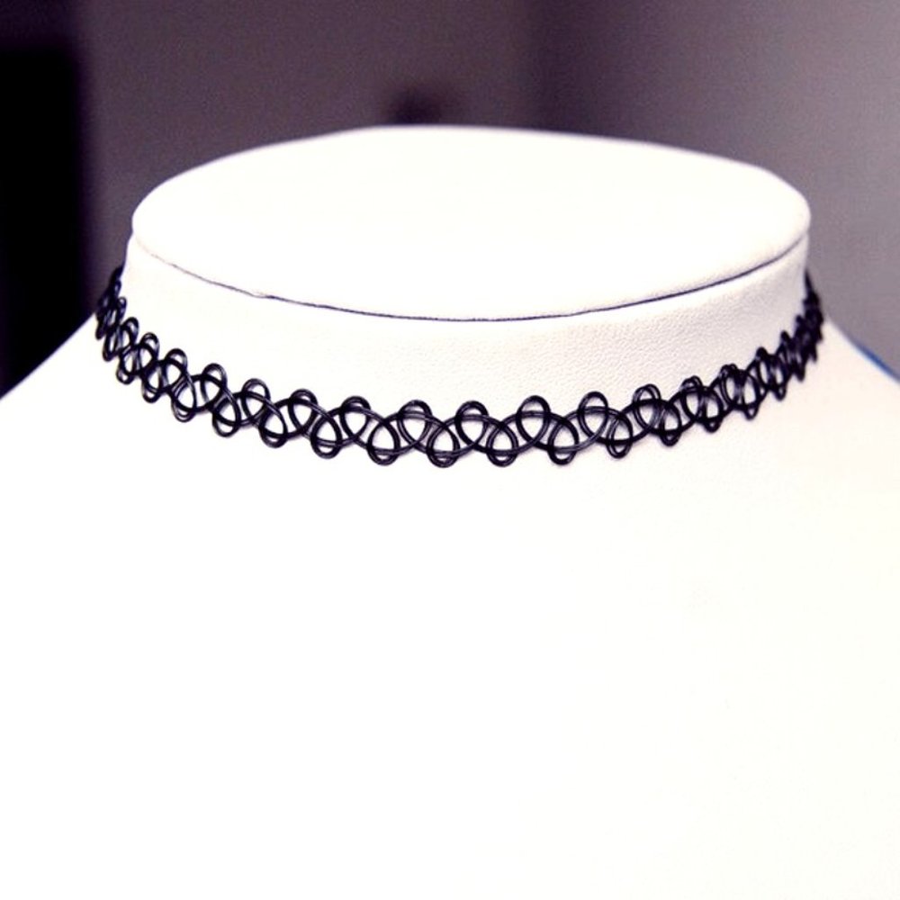 Lot of 6 Black Chokers